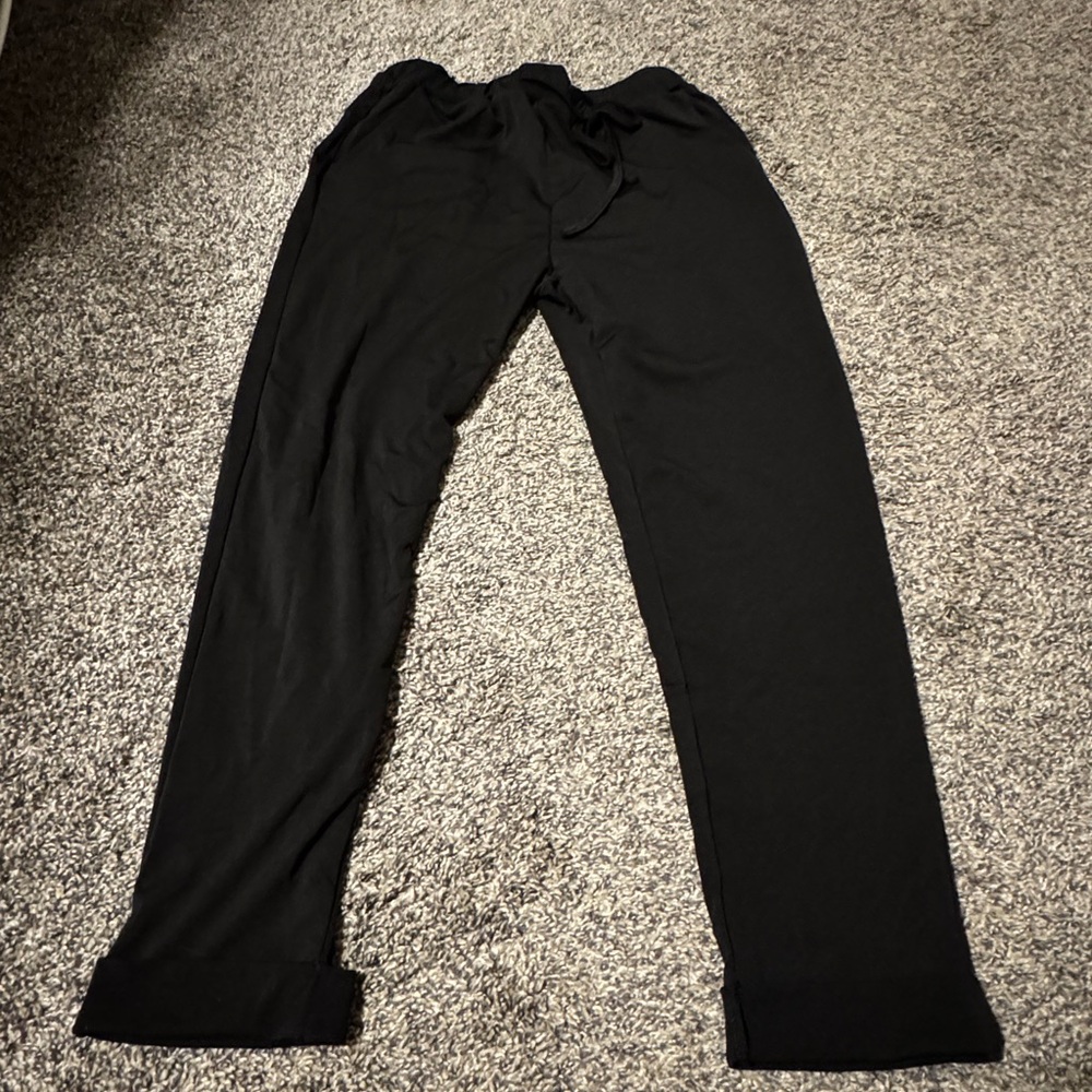 SHEIN Black Track Pants